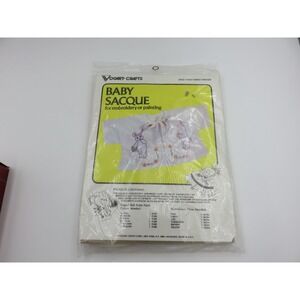 Vintage 1981 Vogart Crafts Baby Sacque Embroidery Kit Forest Friends 8655 New